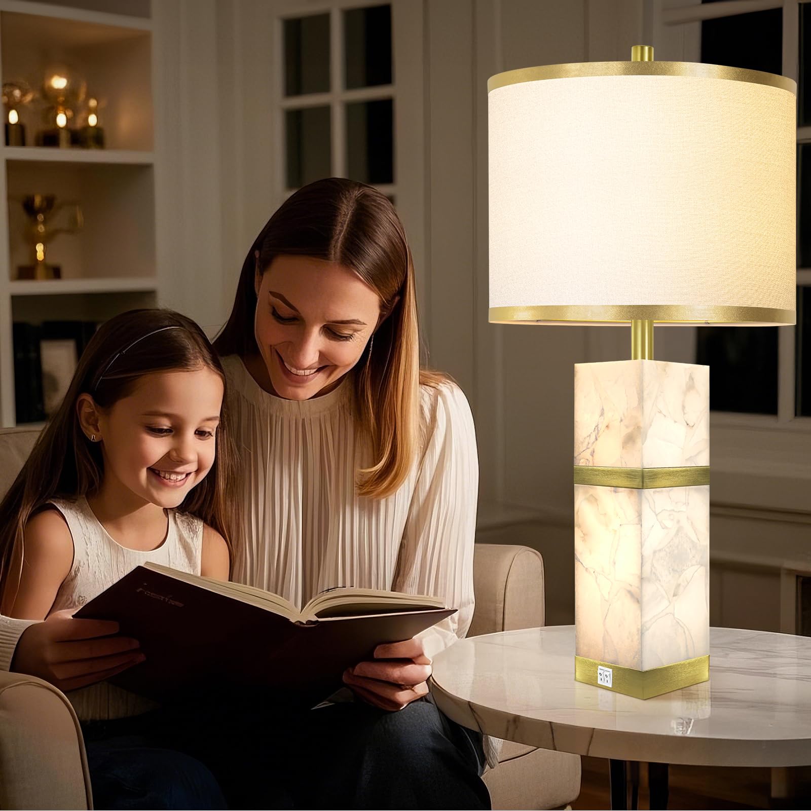 Scenekoy night light table lamps offering flexible dual-switch lighting.
