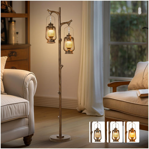 Scenekoy tree trunk lamp base offers sturdy support for stable setups.