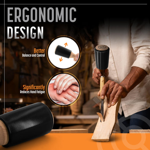 Ideal for mortises, dovetails, and jointing tasks with crisp blows