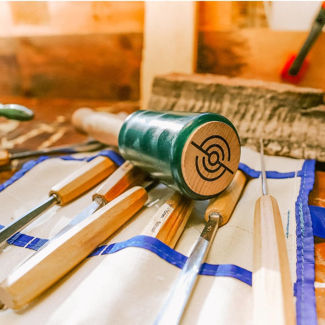Schaaf Tools 15oz mallet delivers softer impact and less tool chatter.