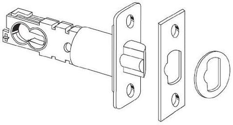 Schlage 16211 deadlatch satin nickel for secure, reliable interior door hardware.