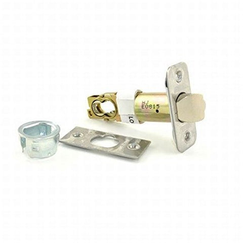 Schlage 16211 deadlatch with Opti triple faceplate, Satin Chrome, for versatile backset compatibility