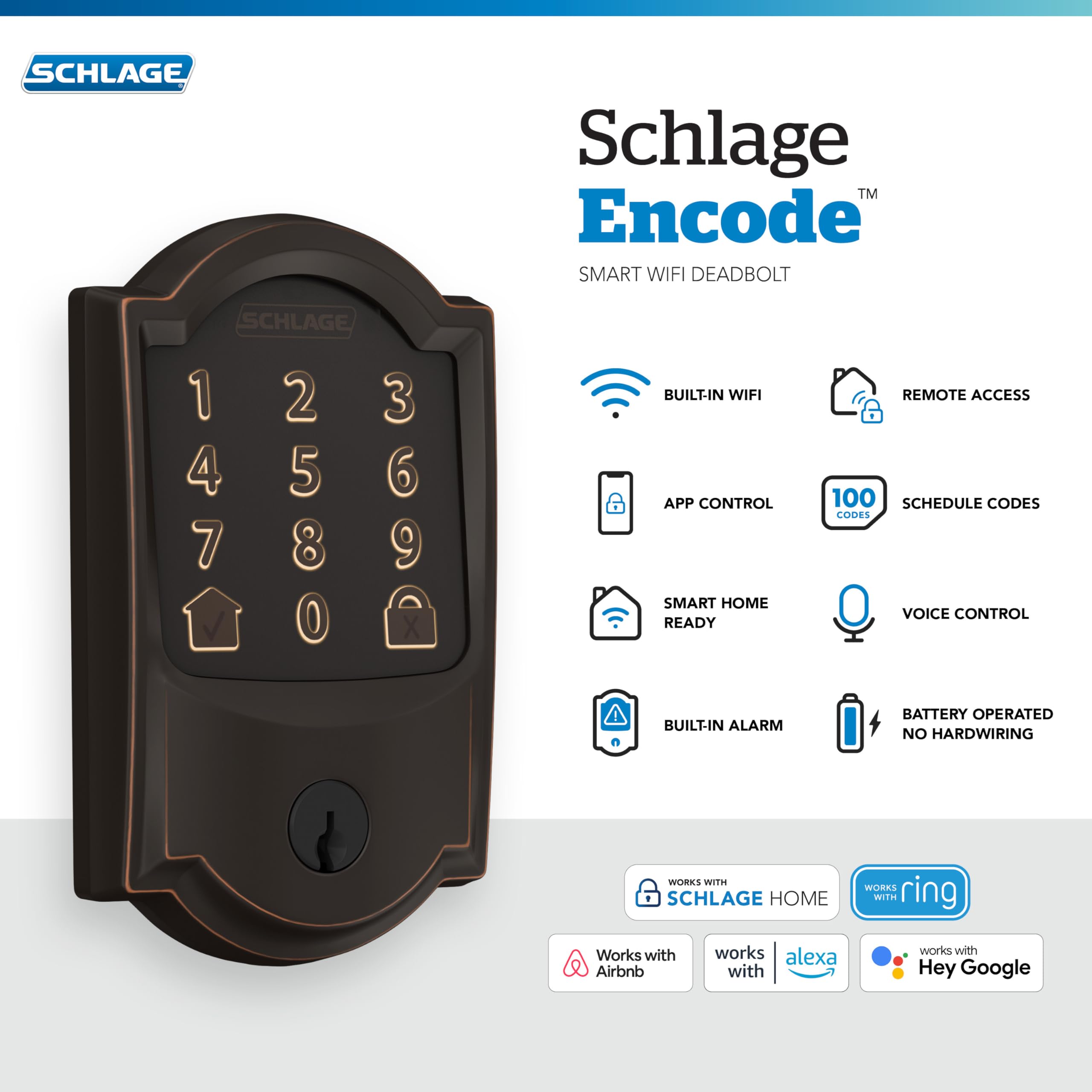 Schlage Encode screwdriver installation demonstrating quick setup