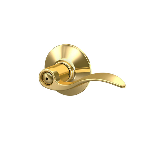 Schlage F40 V ACC 605 accent lever privacy button detail for secure doors