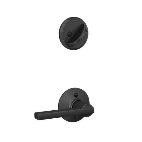 Schlage matte black finish close-up showing durable hardware