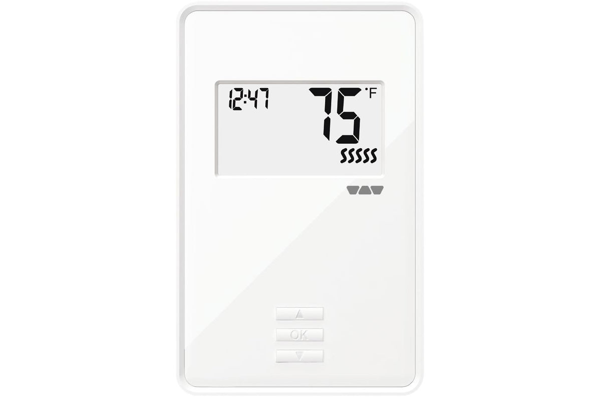 Schluter Ditra-Heat-E-R thermostat with indicator light for easy bath or kitchen heating control