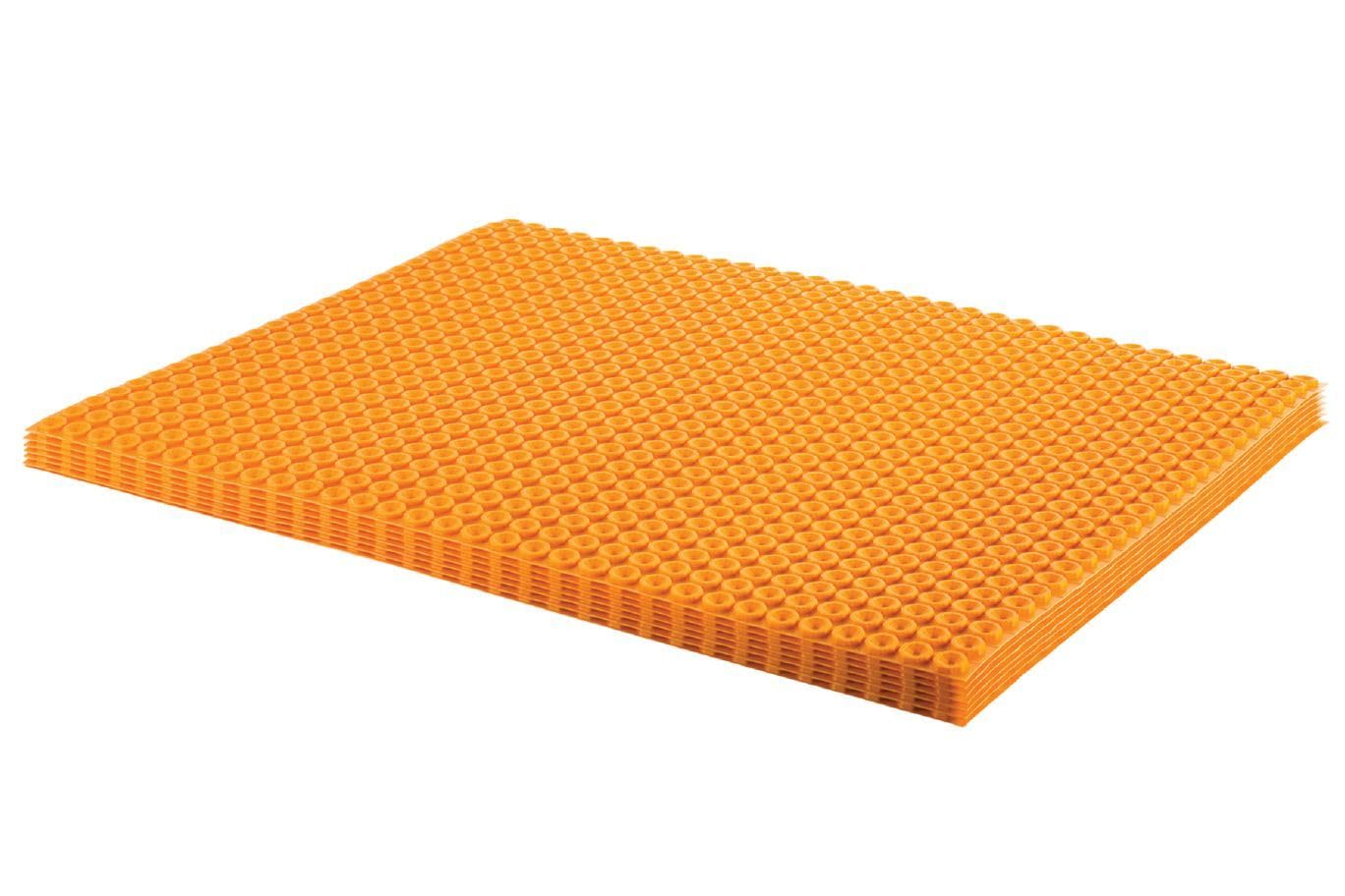 Schluter Ditra-Heat compatible with heating cables for integrated warmth.