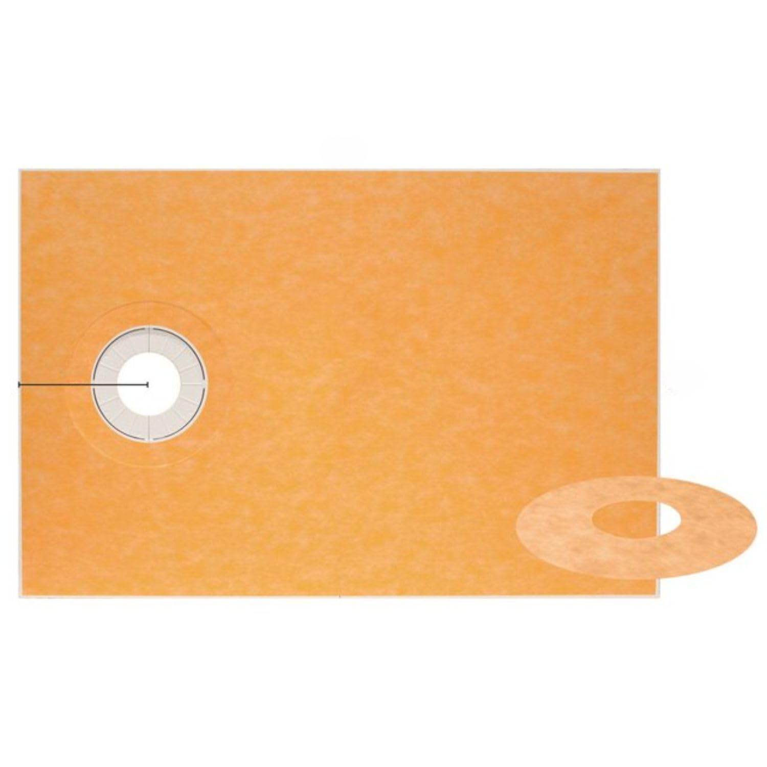 Schluter Kerdi sloped shower tray with built-in waterproof shield for tile installations.