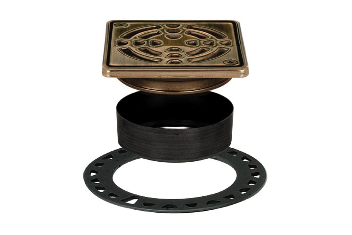 Schluter Kerdi-Drain Classic oil-rubbed bronze finish for durable waterproofing in tile showers