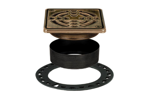 Schluter Kerdi-Drain Classic oil-rubbed bronze finish for durable waterproofing in tile showers
