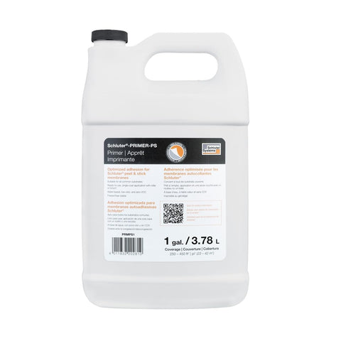 Schluter PRIMER-PS bottle ready-to-use primer boosts adhesion for peel-and-stick membranes on varied substrates.