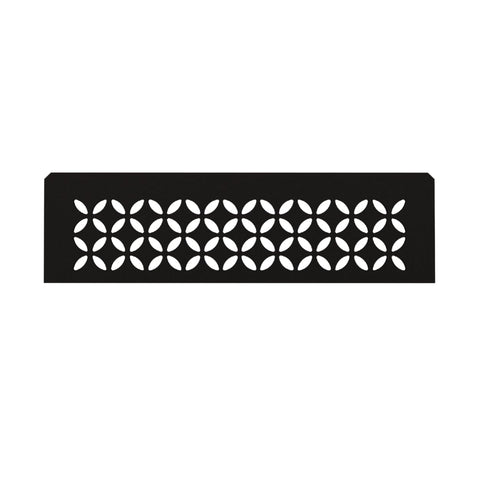 Schluter rectangular shelf in floral design for Kerdi board niches; ideal for showers.