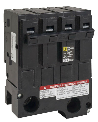 Schneider Electric HOM2200BB miniature circuit breaker front view for reliable power protection
