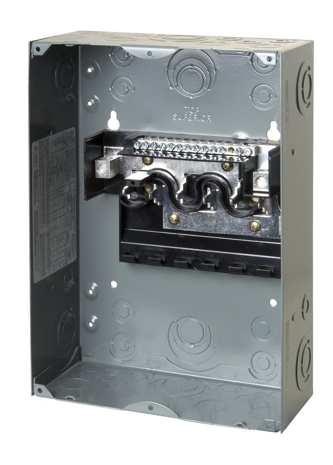 Square D HOM612L100SCP dimensions close-up showing height and width