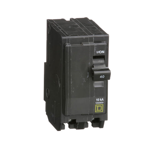 Schneider Electric Square D QO240CP front view shows compact design and ease of use