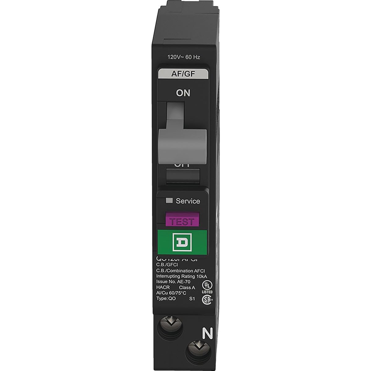 Schneider Electric Square D 15A breaker wiring connection detail for professionals.