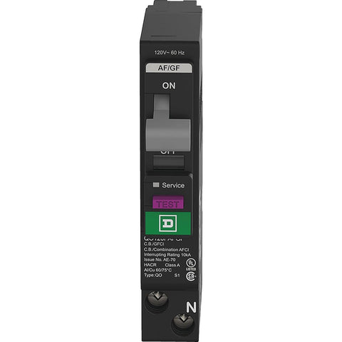 Schneider Electric Square D 15A breaker wiring connection detail for professionals.