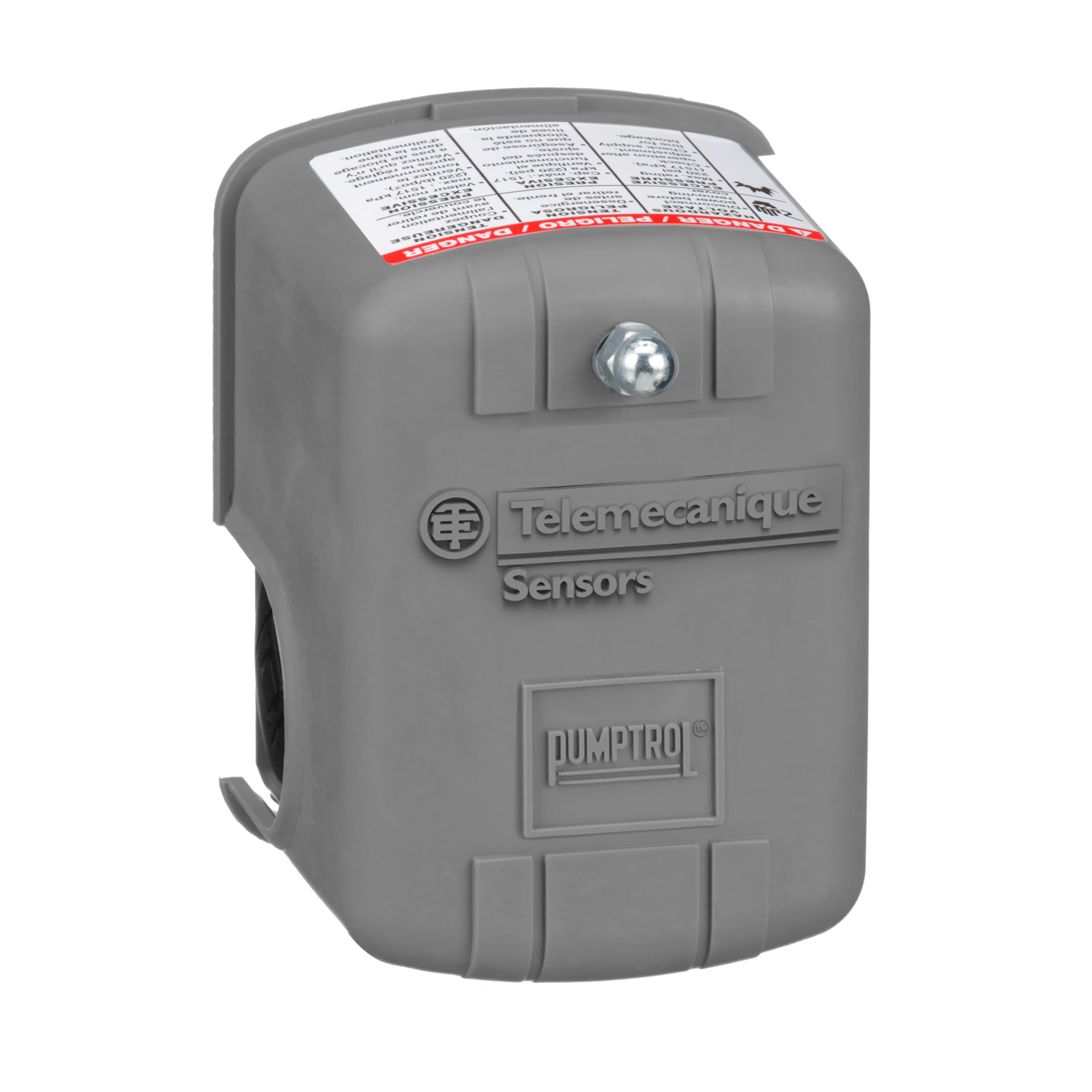 Schneider Electric Telemecanique FSG2J24CP grey cover close-up highlighting durable enclosure.