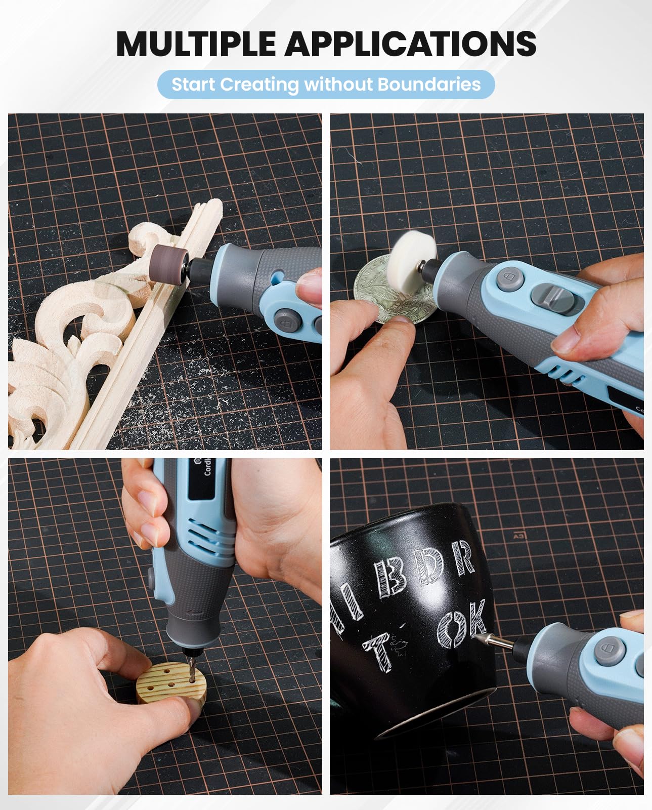 SCHTUMPA 4V Pro five-speed control from engraving to drilling