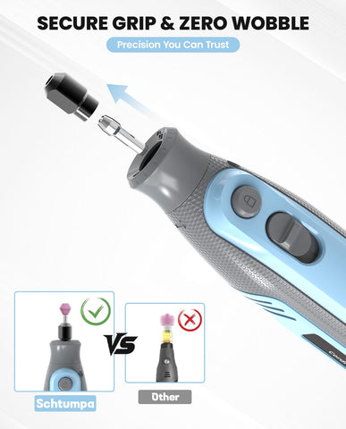 SCHTUMPA 4V Pro cordless design enables outdoor DIY sessions