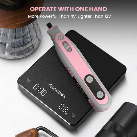 SCHTUMPA low vibration design supports smooth, accurate detail work.