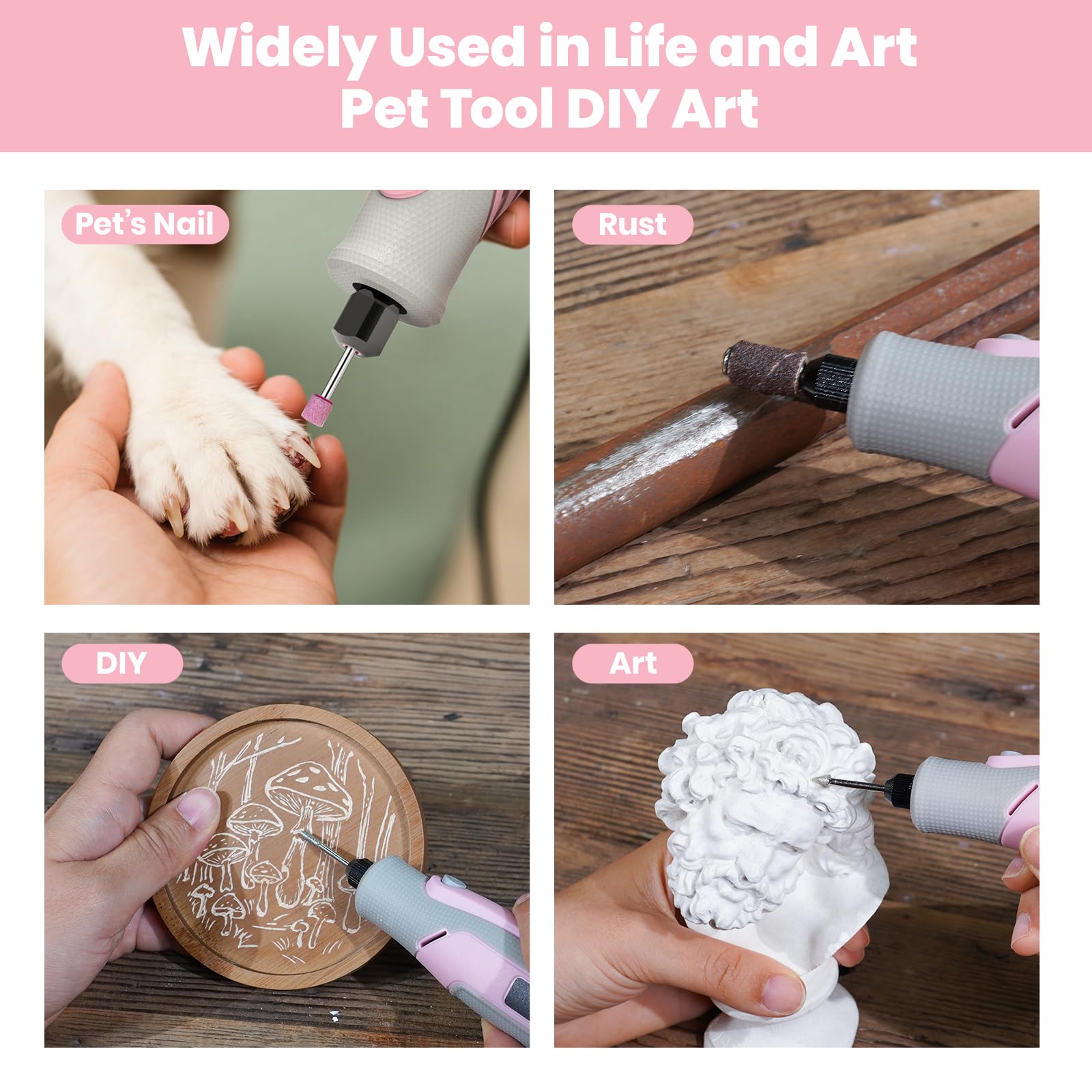 SCHTUMPA cordless tool for gentle pet nail care