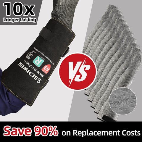 Schwer arm sleeve with puncture Level 5 shield against sharps