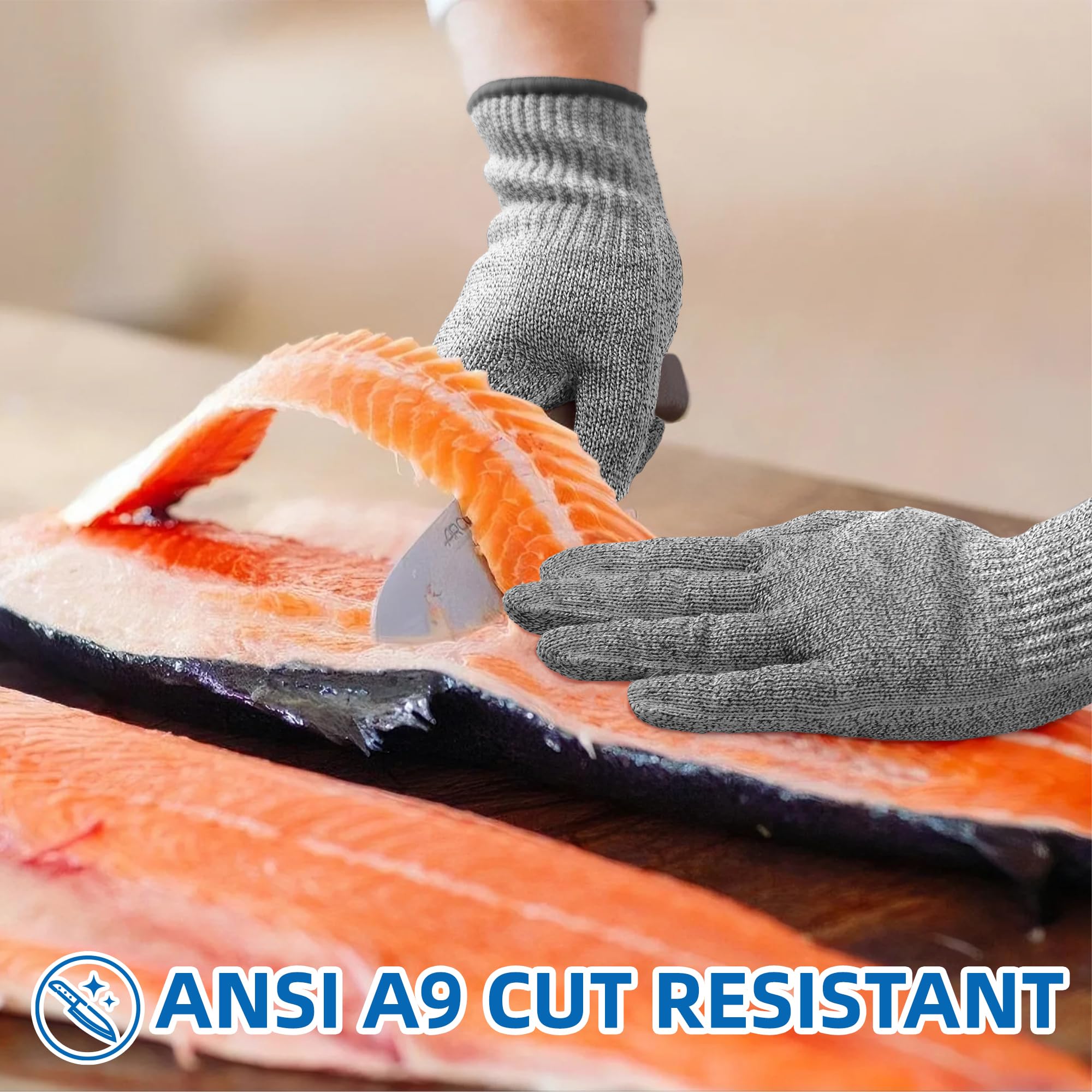 Schwer vegetable-slicing gloves, precise control during mandoline tasks.