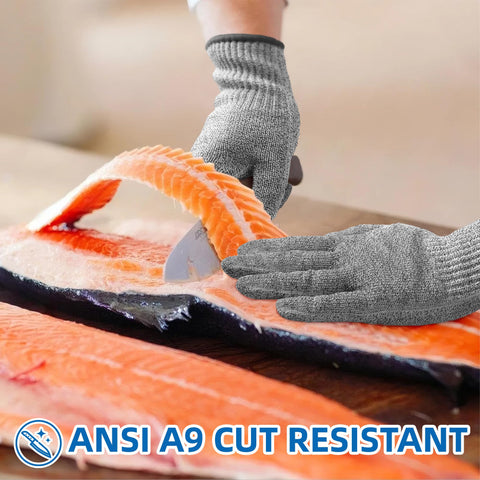 Schwer vegetable-slicing gloves, precise control during mandoline tasks.