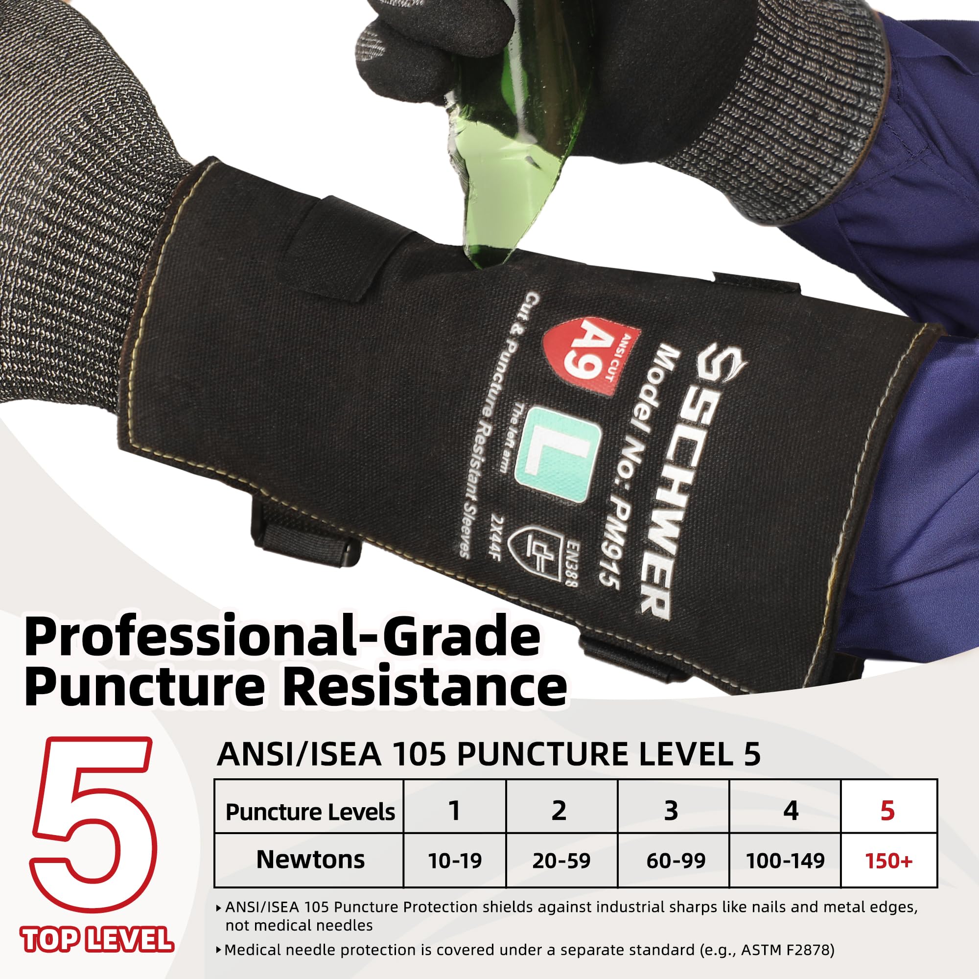 Adjustable hook-and-loop closure on Schwer arm sleeve for precise fit