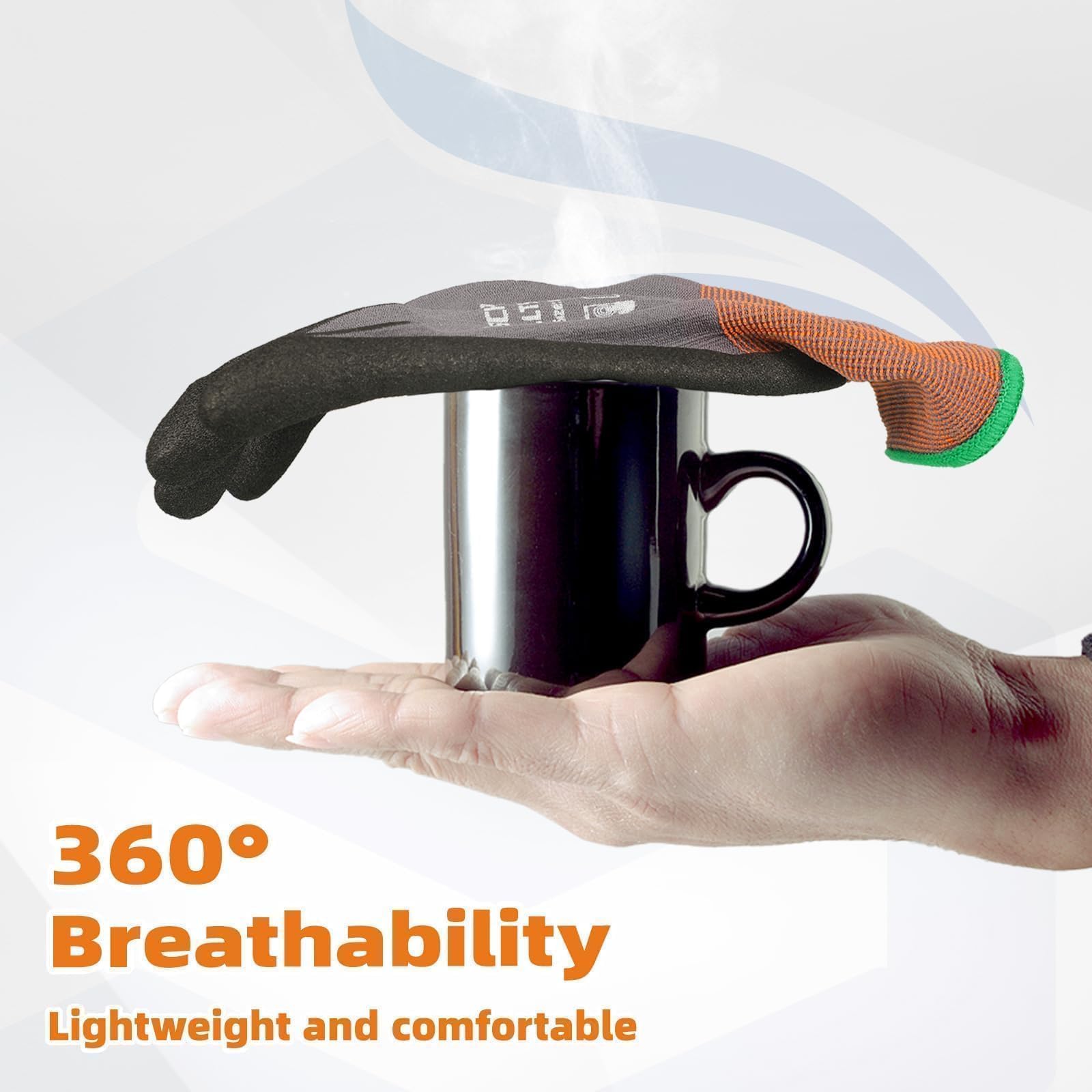 Schwer 360-degree breathable fabric keeps hands cool