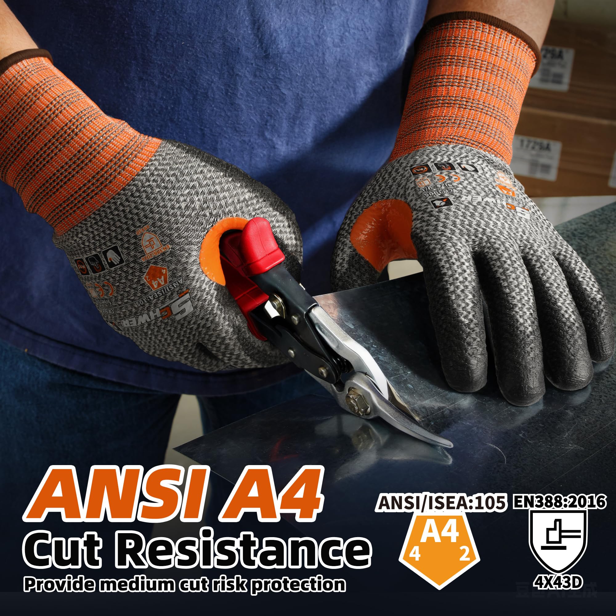 Schwer CR3066 gloves are touchscreen-compatible for phone use without removal.