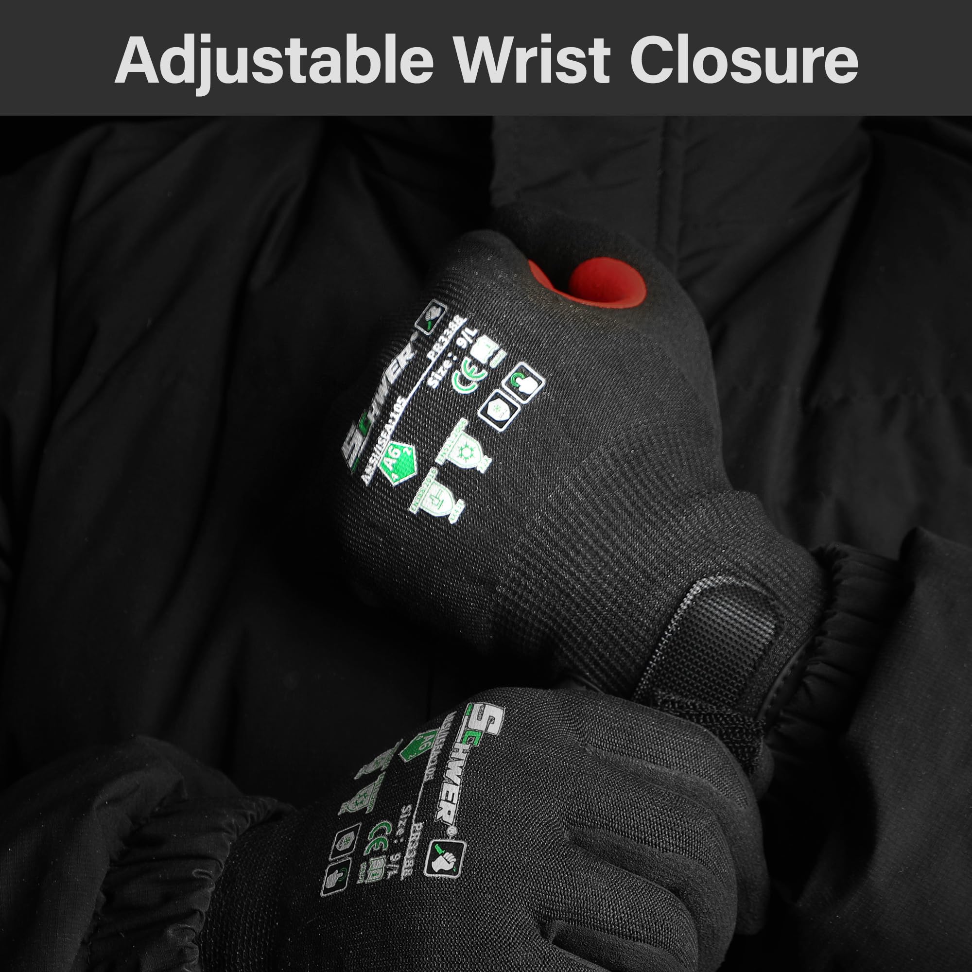 Two-pair Schwer FreezeGuard gloves ready for demanding winter tasks.