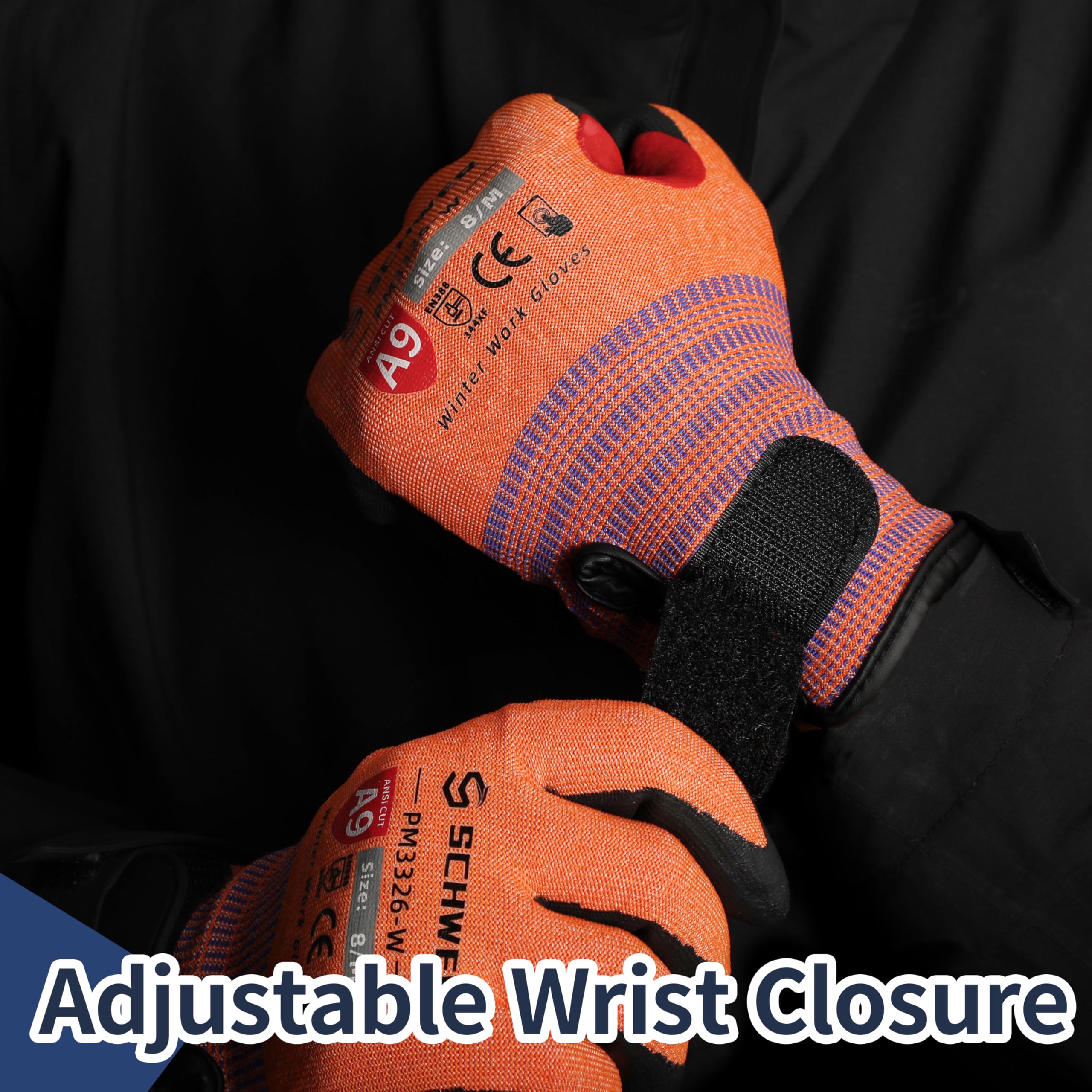 Schwer FreezeGuard-X wrist dust protection shields cuffs from debris and drafts.