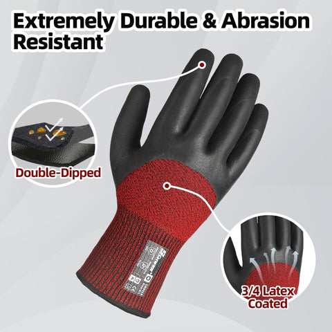Schwer gloves back-coating provides waterproof and wind-resistant protection in harsh weather.
