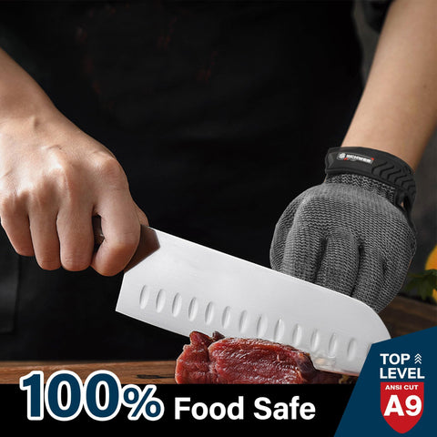 Schwer oyster shucking glove protects hands during shellfish prep