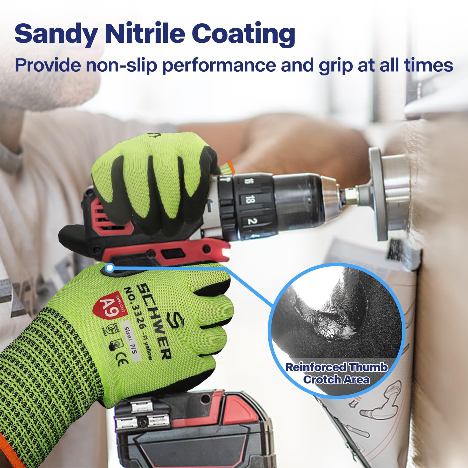 Schwer ProGuard touchscreen-ready gloves support device use without removal.