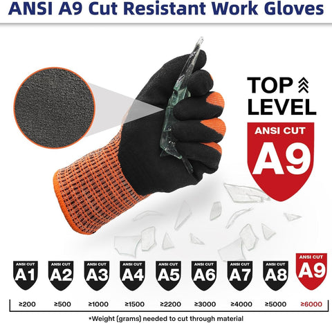 Schwer ProGuard nitrile-coating-anti-slip enhances grip in wet or greasy environments.