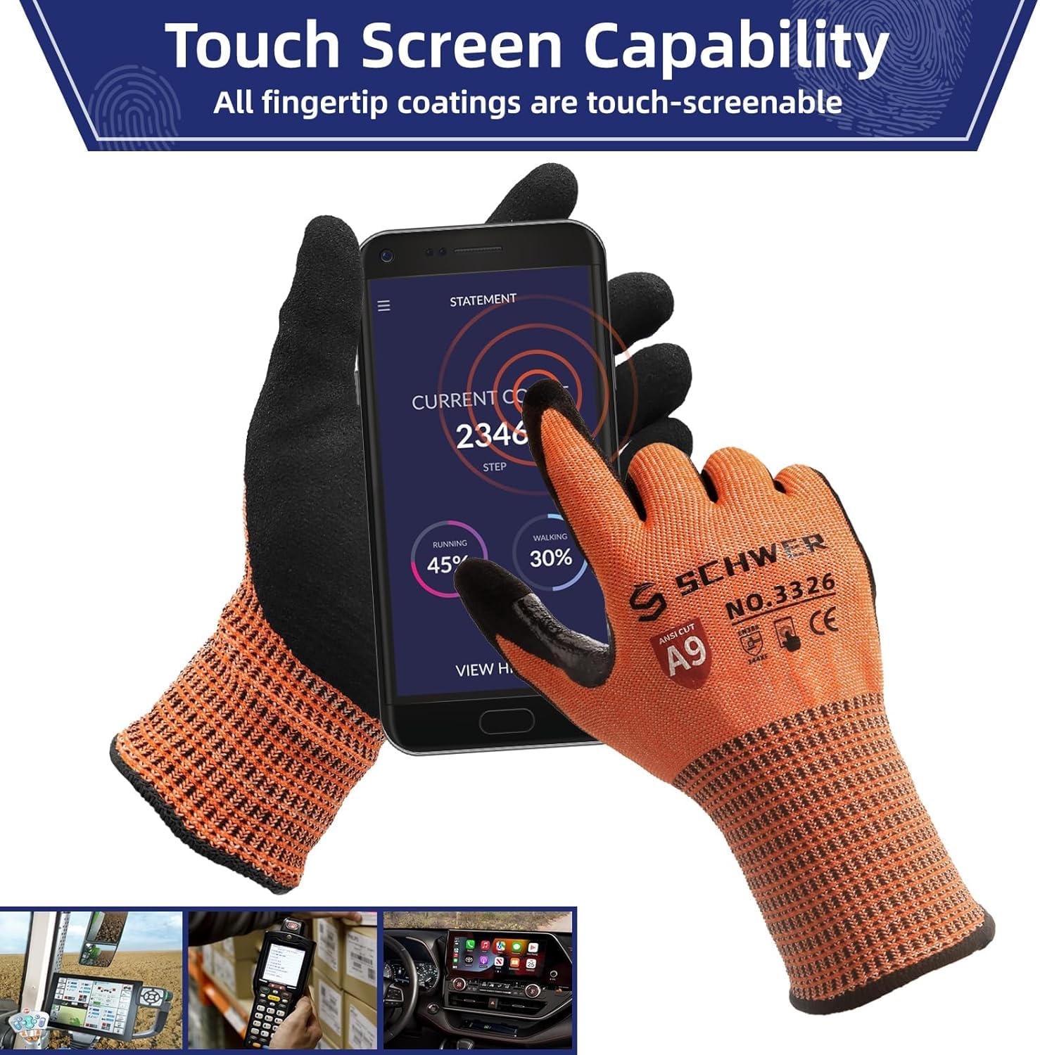Schwer ProGuard workplace-coverage glove suitable for gardening, assembly, and more.