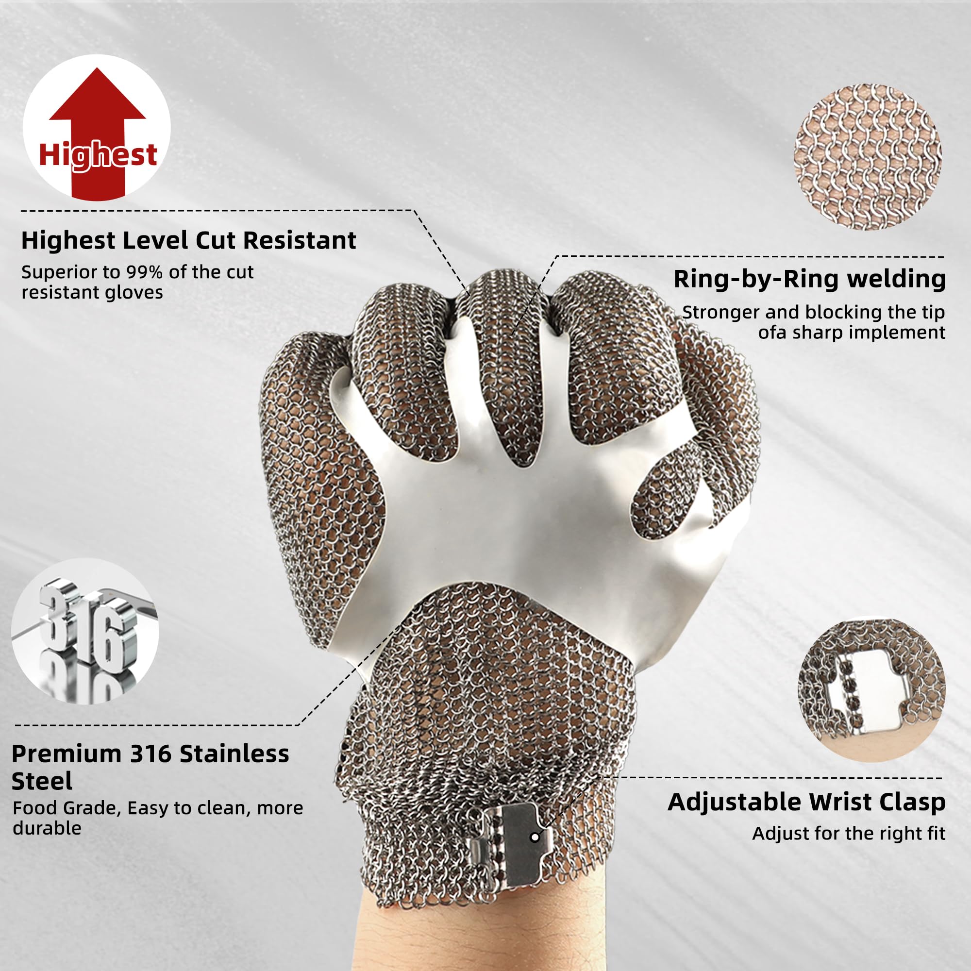 Schwer ProGuard-X reversible design for ambidextrous comfort in busy kitchens.