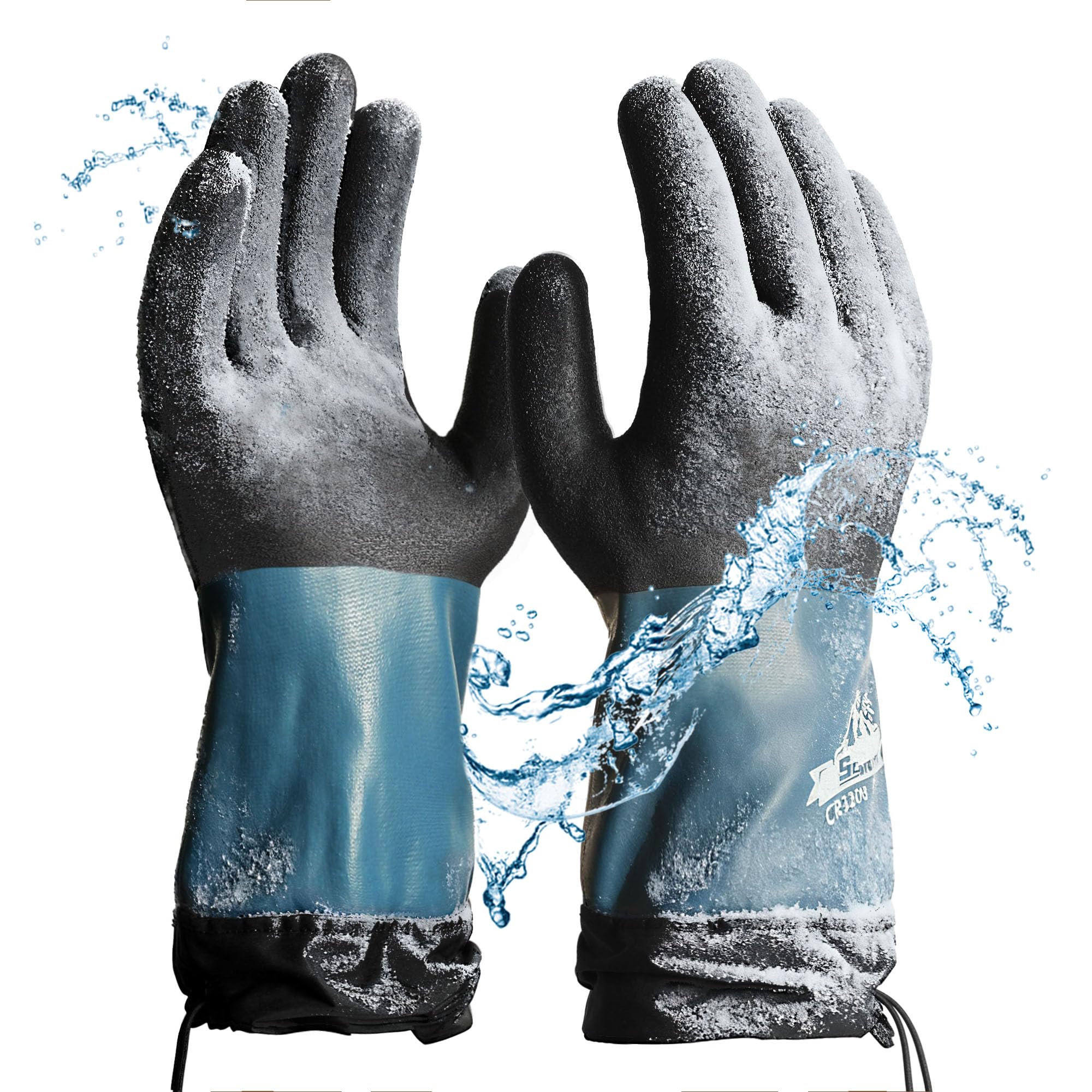 Schwer waterproof winter glove long-cuff keeps hands dry in wet conditions