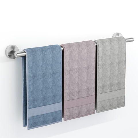 SCILIVE brushed nickel towel bar close-up, durable SUS304 steel for humid bathrooms.