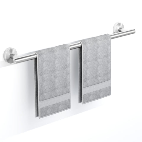 SCILIVE brushed nickel towel bar front view shows modern design for busy bathrooms