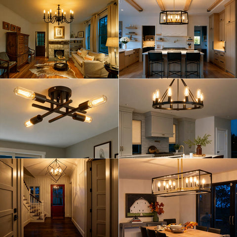 SCNNC E12 360-degree beam angle for even room lighting