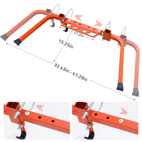 Scoopify Stabilizer with 80lb Hook keeps cans within reach for on-site tasks.