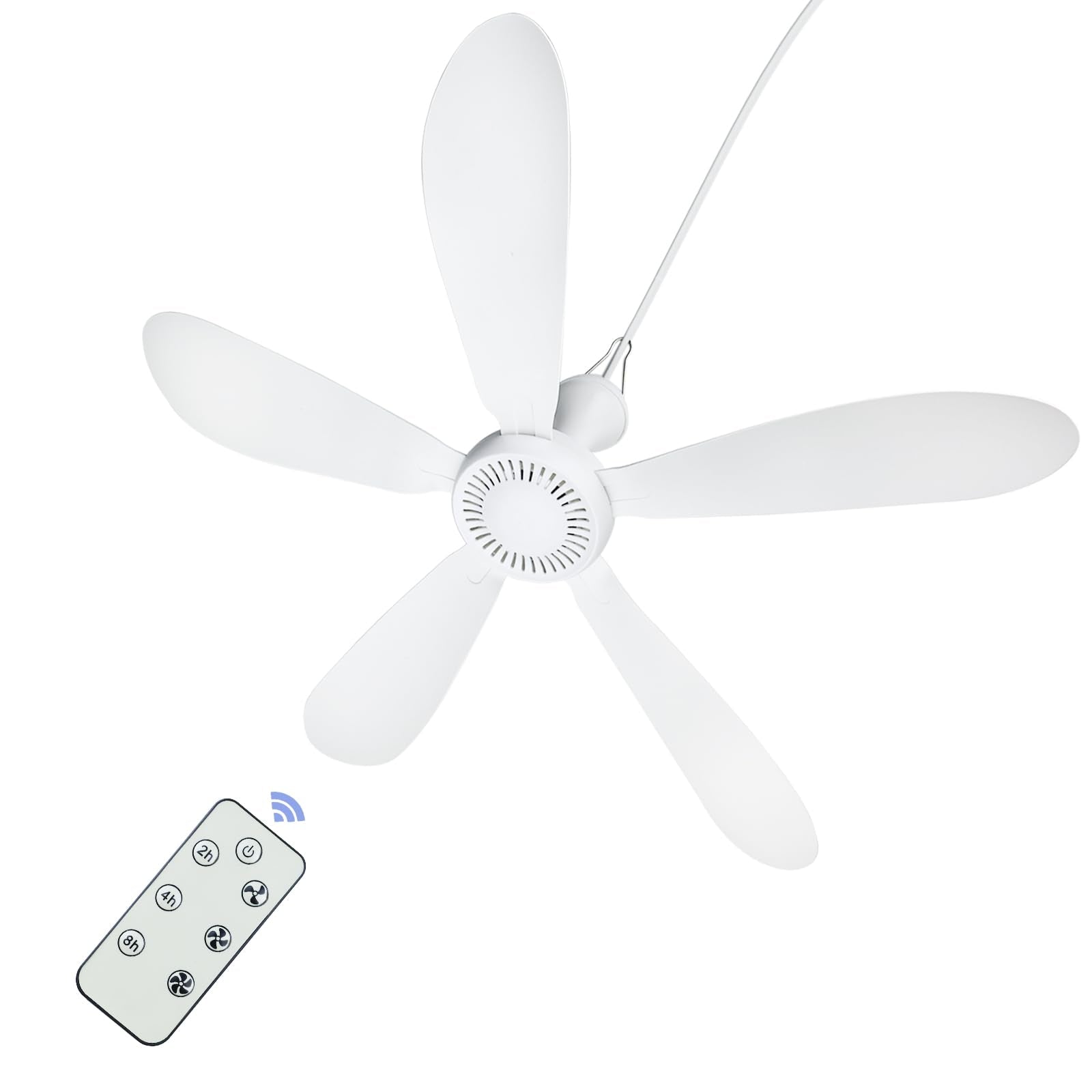 SCOOYEEES 28inch ceiling fan hanging in gazebo for outdoor cooling and airflow