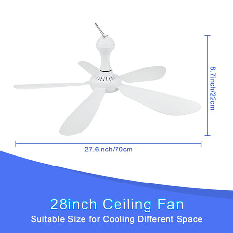 SCOOYEEES two-meter extension cord for flexible fan placement