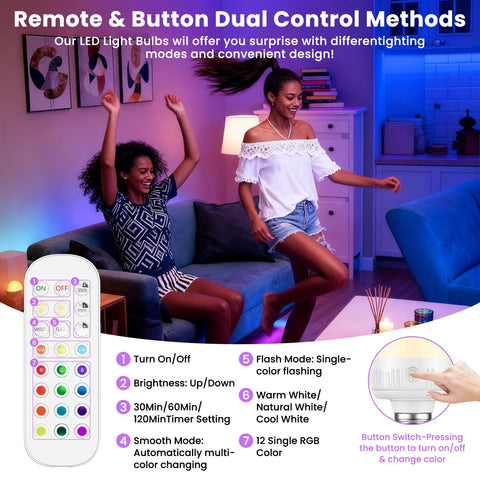 SCOPOW 15 RGB colors for mood lighting and events