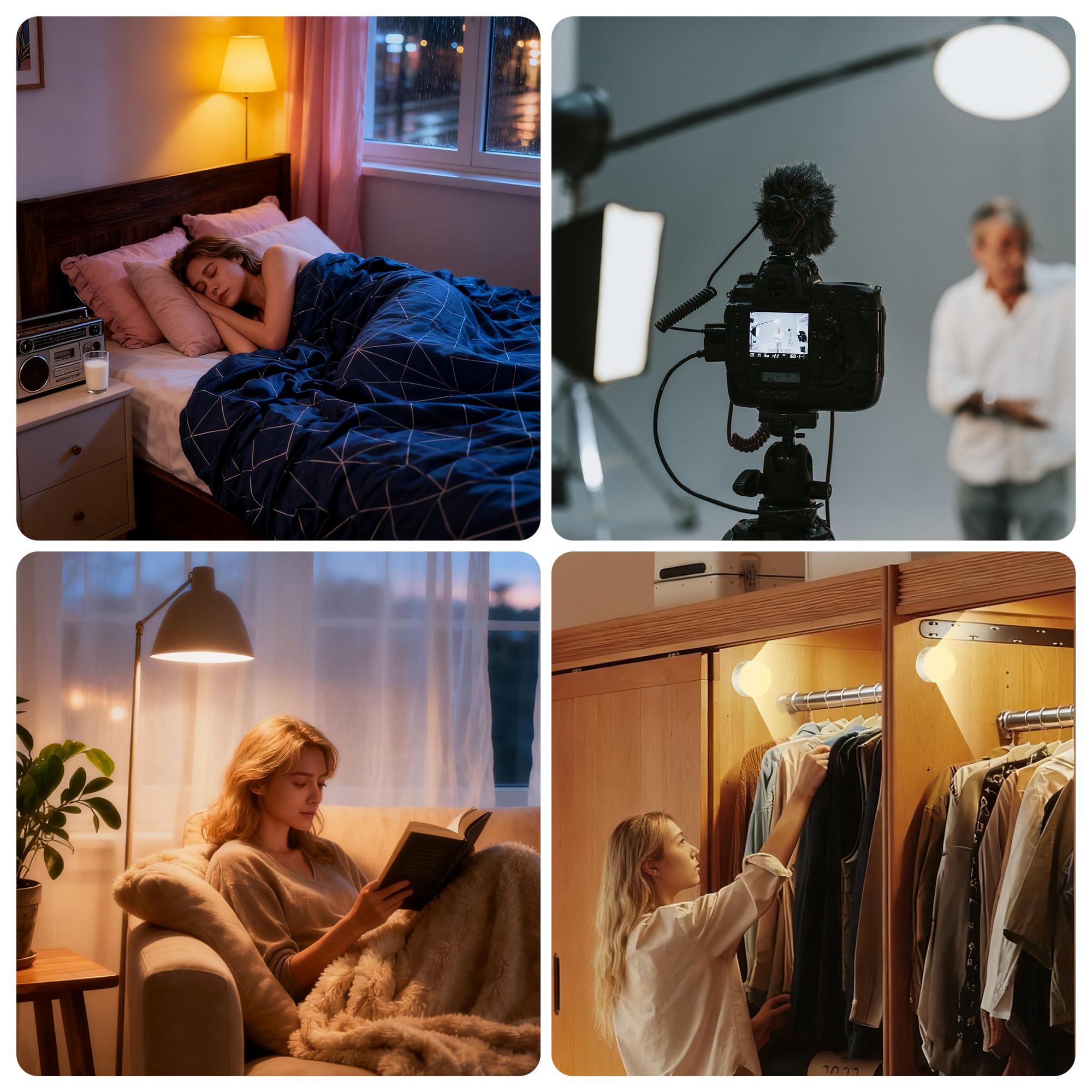 SCOPOW ideal for non-hardwired spaces like bedrooms and closets