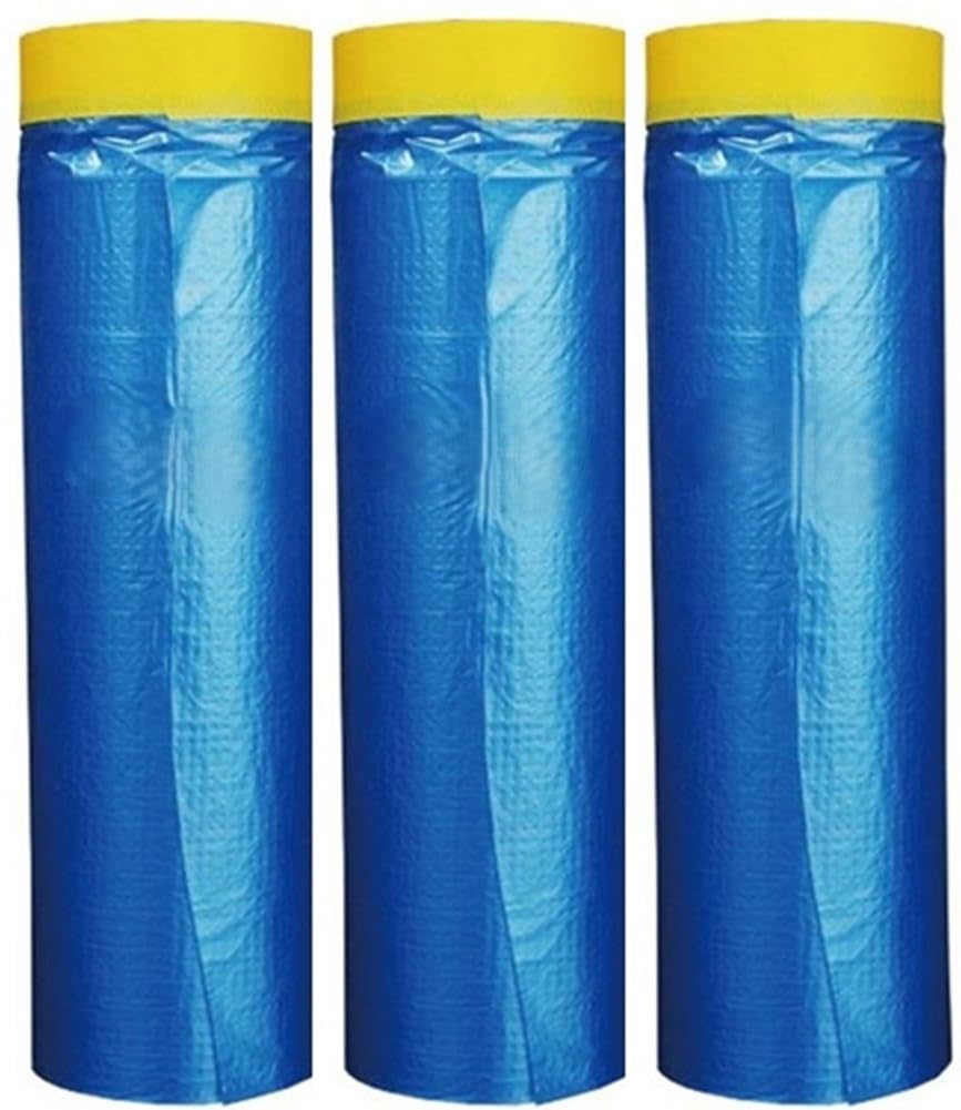 Scotch Brands edge-lock plastic sheeting guards sharp paint lines during masking.